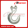  DS124 A331 G70 Grade 70 1/4''-3/4'' Forged Alloy Clevis Slip Hook, H331 G43 Grade 43 Forged Carbon Steel Clevis Slip Hook for Lashing or Pulling