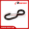DSSH25084B B/S 800KG/1760LBS Black Coated S Hook with Latch