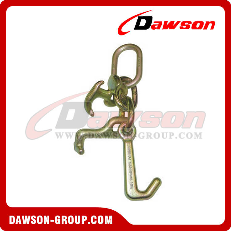 DS164 DS165 DS209 RTJ 5/16''-3/8'' Cluster Hook, Towing Cluster Hook Assembly, G70 Cluster Hook Assembly with R T & Mini J Hook Tow Truck Wrecker Car Hauler