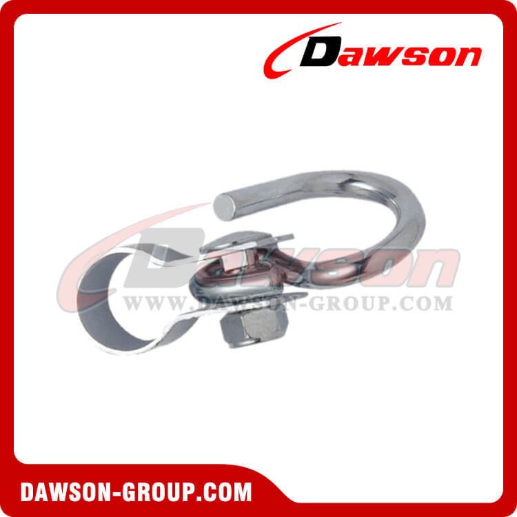 Stainless Steel Collar Hook with Swing Hook
