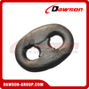 Black Painted Connecting Link Kenter Shackle for Oil Platform Mooring Chain 
