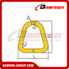  DS139 G80 WLL 2-6T Alloy Triangle Ring For Web Sling