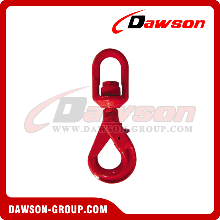 DS042 G80 6-26MM Swivel Selflock Hook With Bearing for Lifting Chain Slings