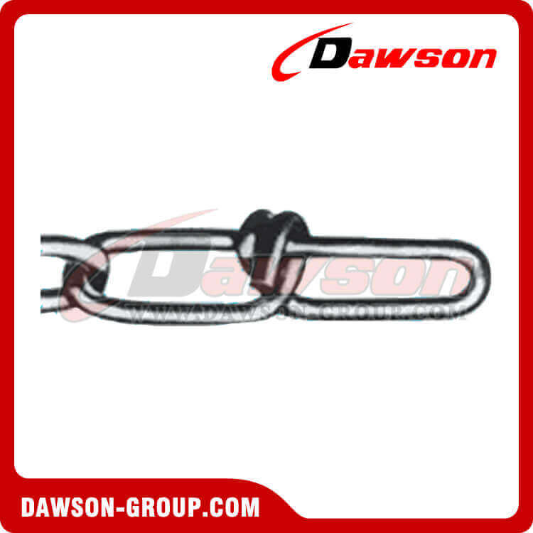 US NACM Standard Double Loop Chain, Knotted Link Chain, Tenso Lion Chain
