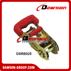 DSRB025 BS 1500KG/3300LBS 1" Heavy Duty Rubber Handle Ratcheting Buckles