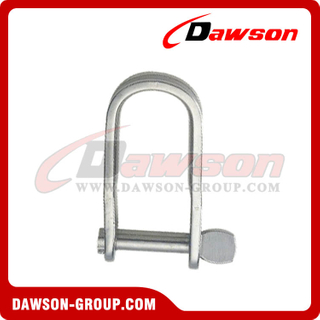 Stainless Steel Plate Shackle with Lock Pin