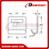 DSFH50101 B/S 800KG/1760LBS Stainless Steel Flat Hook