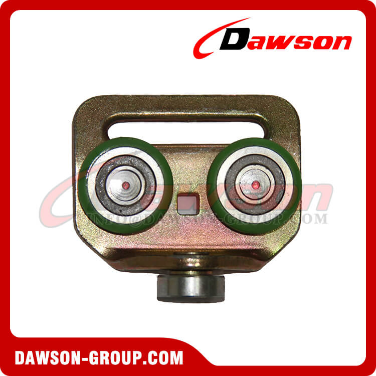 Zinc Plated Steel Roller With Plastic Green Color for Curtain Truck