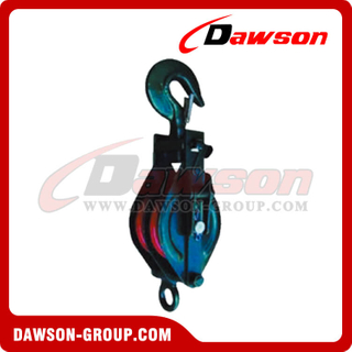 DS-B077 7112 Open Type Pulley Block Double Sheave With Hook