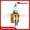 DS-B049 Regular Wood Block Double Sheave With Shackle