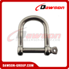 Stainless Steel Wide D Screw Pin Shackle