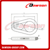 DS915 22-35MM Pear Shaped Link with Reeving Bolt