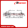 Hot Dipped Galv. Rigging Screw Eye and Eye Turnbuckle