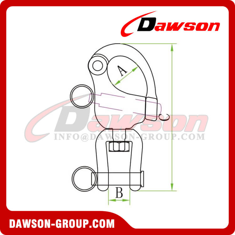 Stainless steel Swivel snap shackle(jaw end)