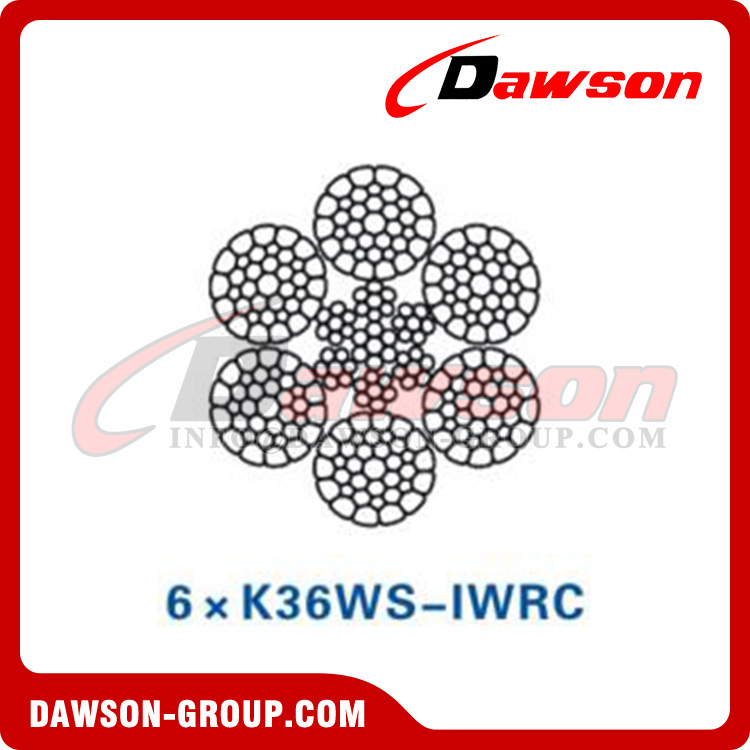 Steel Wire Rope (6×K31WS-IWRC)(6×K36WS-IWRC)(6×K41WS-IWRC), Oilfield Wire Rope, Steel Wire Rope for Oilfield