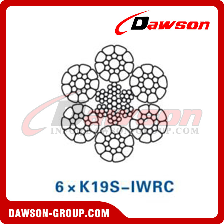 Steel Wire Rope (6×K19S-IWRC)(6×K25F-IWRC)(6×K26WS-IWRC), Oilfield Wire Rope, Steel Wire Rope for Oilfield