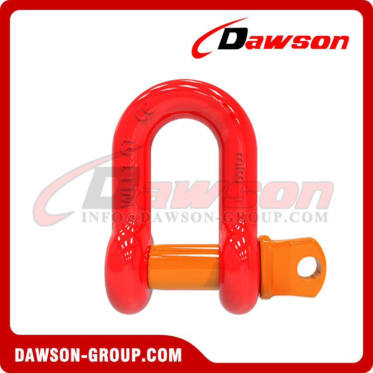 DS759 Grade G8 T8 5/16''-2'' Screw Type Alloy Dee Shackle, Chain Shackle with Screw Pin for Lifting