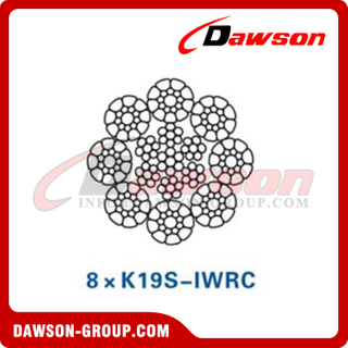 Steel Wire Rope (8×K19S-IWRC)(8×K26WS-IWRC), Oilfield Wire Rope, Steel Wire Rope for Oilfield