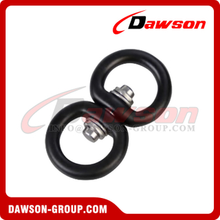 DSJ-B+B 5KN Breaking Force Aluminum Double Swivel Ring, 11.9g Custom Aluminum Swivel Ring
