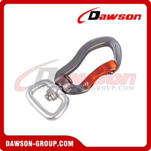 DSJ-A1350C+A Camping Aluminum Swivel Carabiner for Fishing, Hiking, Traveling A7075 Any Color Aluminum Carabiner