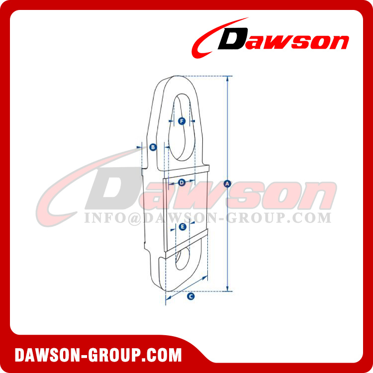 DS-LC-SW04 25kN High Capacity Tension Link Load Cells, Measurement Towbar Load Cell 