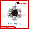 Steel Wire Rope (6×31WS-FC)(6×36WS-FC)(6×41WS-FC)(6×49SWS-FC), Oilfield Wire Rope, Steel Wire Rope for Oilfield