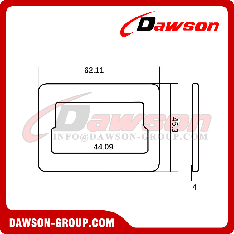 DSJ-A4011 Aluminum Adjuster Buckle For Fall Protection Bags Luggages, Aluminum Quick Release Buckle
