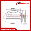DSJ-4072 Quick Release Buckle For Fall Protection and Bags and Luggages, Heat treated Buckle, Sheet steel Buckle