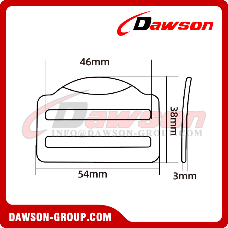 DSJ-4072 Quick Release Buckle For Fall Protection and Bags and Luggages, Heat treated Buckle, Sheet steel Buckle