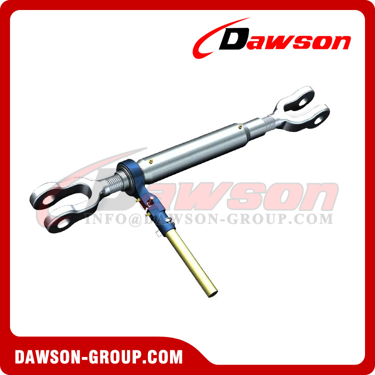 DS-RT-JJ-HH HH Heavy Duty Ratchet Turnbuckle Jaw & Jaw, Ratchet Handle with Extended Pipe