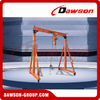 DS-PT2-1 Manual Winch Lifting Gantry Crane, Steel Gantry Crane with Hand Crank Winch