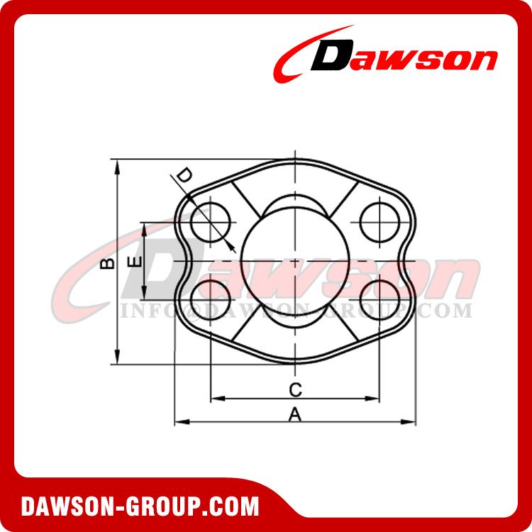 Ds Flw Psi Sae Whole Flange Clamps Hydraulic Flange Clamps China