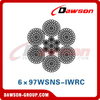 Steel Wire Rope (6×76WSNS-IWRC)(6×76WSNS-IWRC)(6×97WSNS-IWRC), Oilfield Wire Rope, Steel Wire Rope for Oilfield