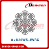 Steel Wire Rope (8×K19S-IWRC)(8×K26WS-IWRC), Oilfield Wire Rope, Steel Wire Rope for Oilfield