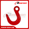  DS116 G80 WLL 1.12-15T Forged Alloy Steel Eye Foundry Hook With Flat on Eye