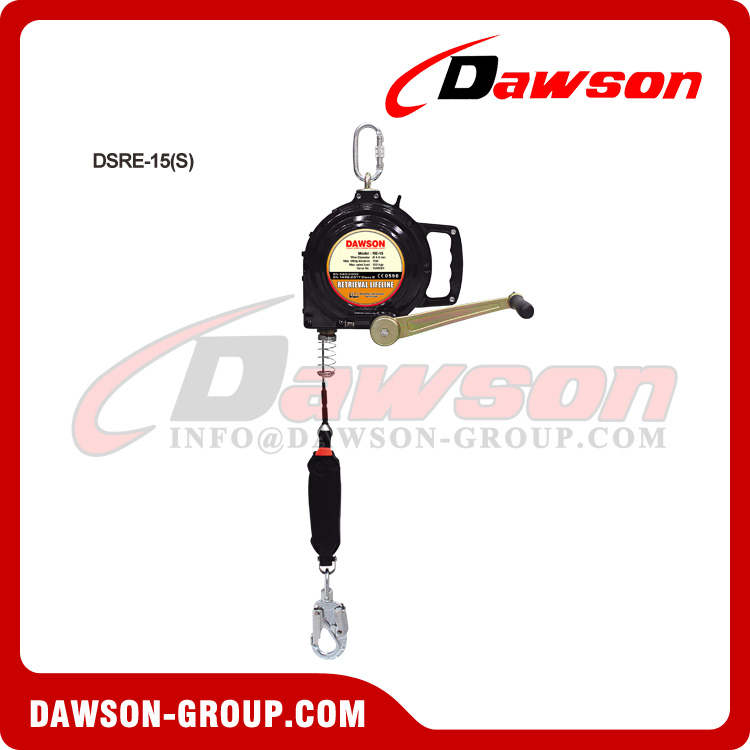 DSRE-15(S) Retrieval Lifeline, 150kg Recovery Self-Retracting Lifeline for Rescue Tripod - Dawson Group Ltd. - China Manufacturer DSRE-15(S) Retrieval Lifeline, 150kg Recovery Self-Retracting Lifeline for Rescue Tripod - Dawson Group Ltd. - China Manufacturer