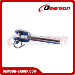 Stainless Steel Swage Fork Terminal with Internal Thread