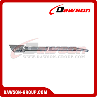 Combination Winch Bar With End Box - Mushroom Tip - Chrome - Flatbed Truck Winch Bars