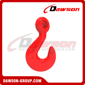 DS232 G80 WLL 8T Forged Alloy Steel Eye Twist Hook for Lashing and Pulling