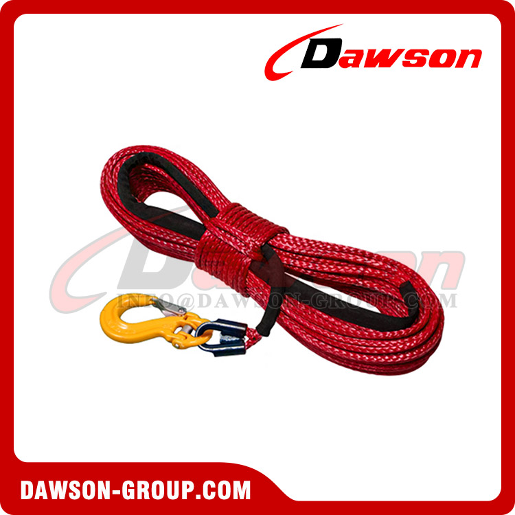 Synthetic HMPE Winch Rope, 12 Strands UHMWPE Braided Rope, Recovery Rope