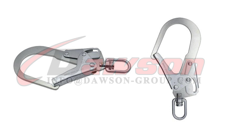 DSJ 2281 N High Strength Steel Rope Snap Hook Scaffold Hook For Safety