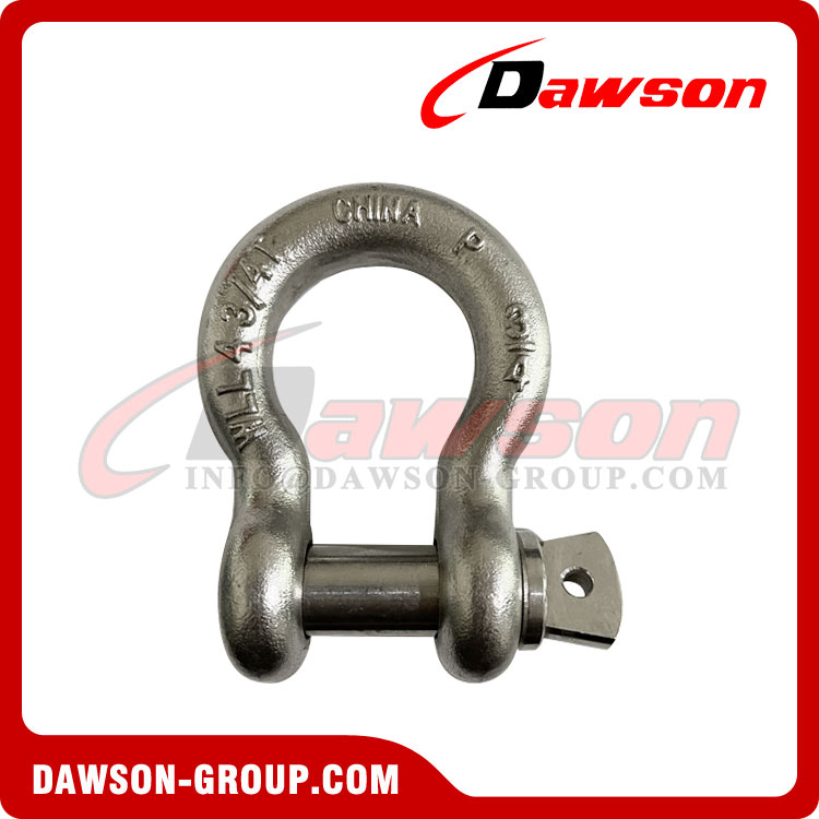 Stainless Steel 316 Drop Forged Bow Shackle, Screw Pin Anchor Shackle