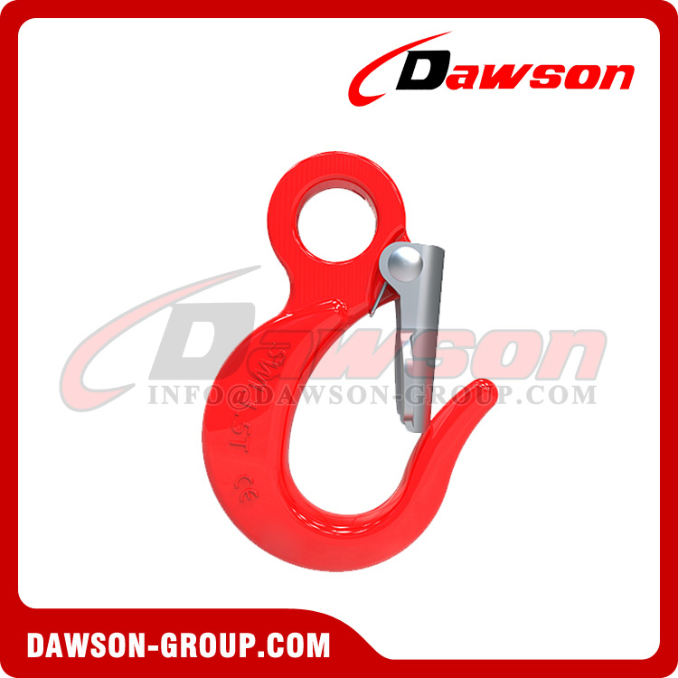 DS114 Forged Alloy Steel Large Opening Eye Hook with Latch