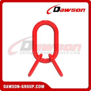 DS092 G80 U.S. Type 3/4'' - 2-3/4'' Forged Master Link Assembly for Wire Rope Lifting Slings / Chain Slings