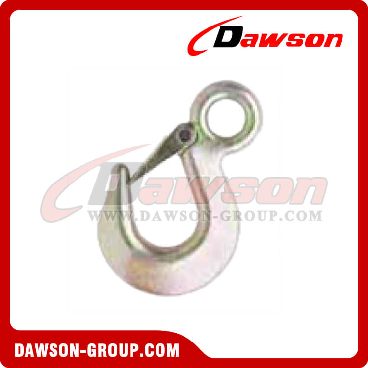 DS-HK-3 BS 5000kgs/11000lbs Forged Eye Hook with Latch