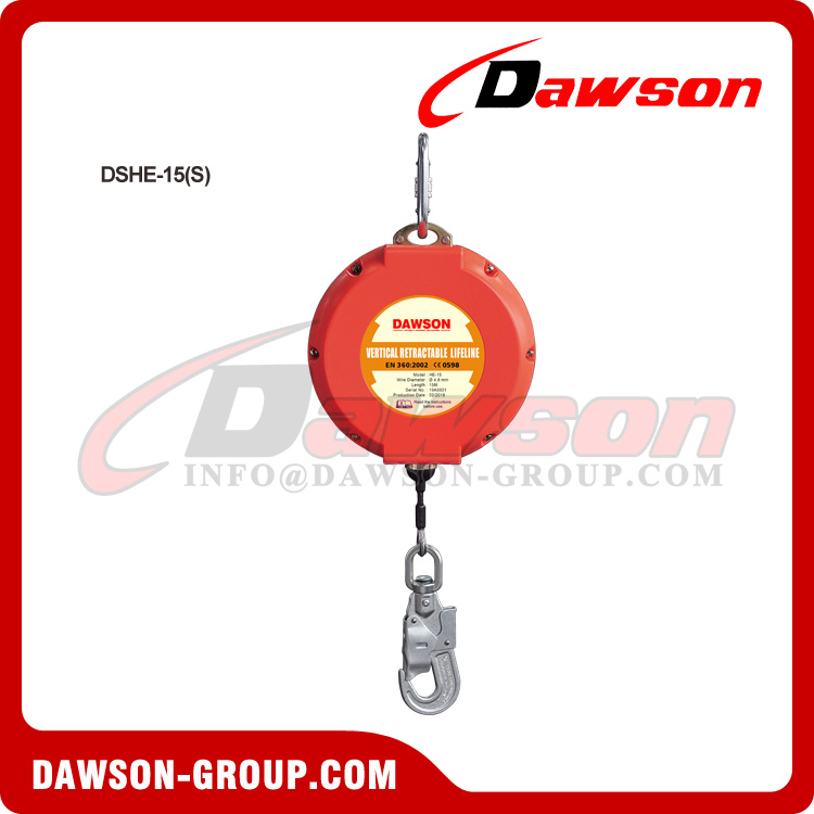 DSHE-15(S) Retractable Lifeline - Dawson Group Ltd. - China Manufacturer, Supplier DSHE-15(S) Retractable Lifeline - Dawson Group Ltd. - China Manufacturer, Supplier