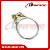 DAWSON Wire Rope Slings with Galvanized Open Spelter Socket
