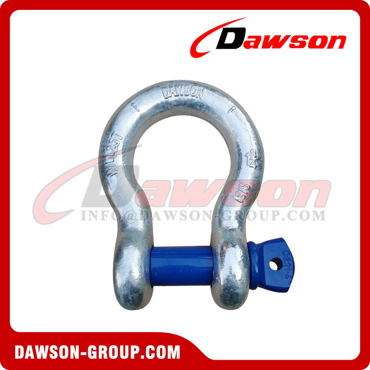 US Type Forged Alloy Screw Pin Anchor Shackle, S6 Screw Pin Bow Shackle