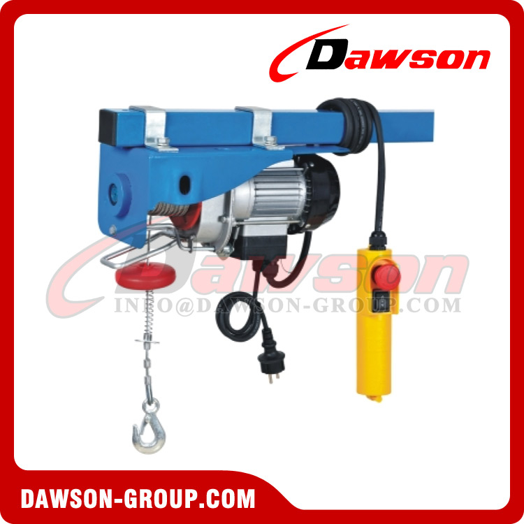 DS200G 12m / 18m New Mini Electric Hoist with Clamps, Electric Wire Rope Hoist Type G