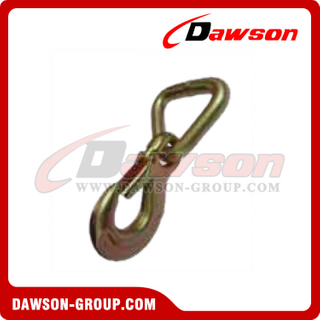 DS-A6004 BS 5000kgs/11000lbs Forged Safety Hook with Triangle Ring